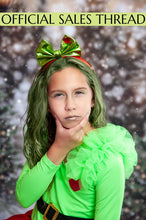 Load image into Gallery viewer, Christmas Green Heart Headband