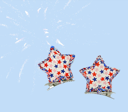 Stars stand up clips Approx 2.5”