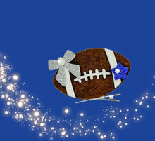 Load image into Gallery viewer, Custom Football Clip- leave colors in notes! Approx 4”