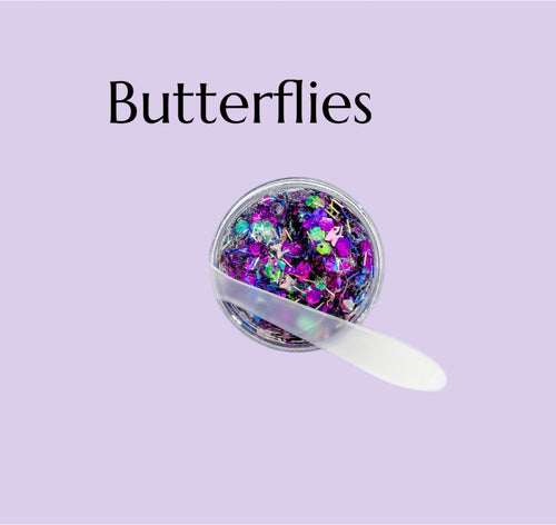 Butterflies Hair Glitter