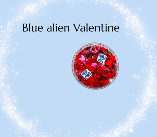 Blue alien Valentine