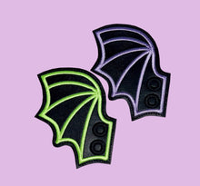 Load image into Gallery viewer, Madi Mos Shoe wings bat wings GLOW IN THE DARK