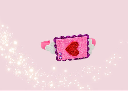 Pink Heart Headband