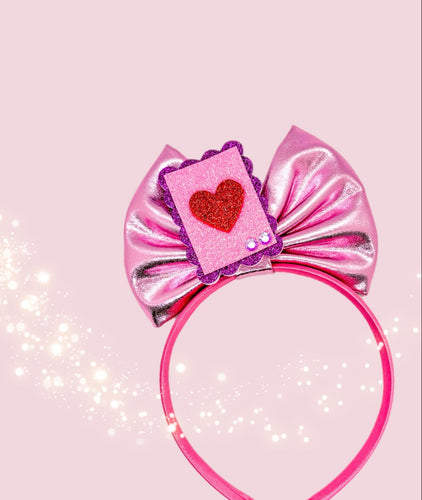 Pink Heart Headband