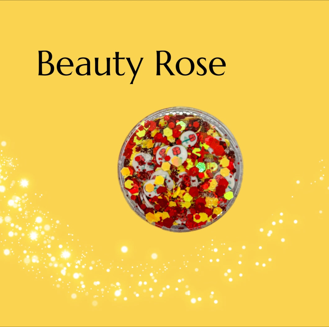 Beauty Rose Hair Glitter