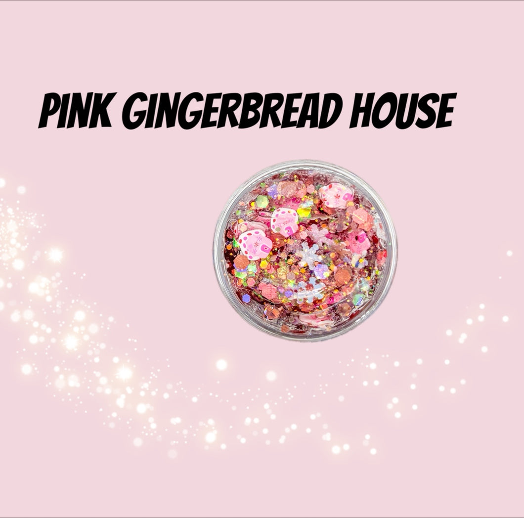 Pink gingerbread Hair Glitter