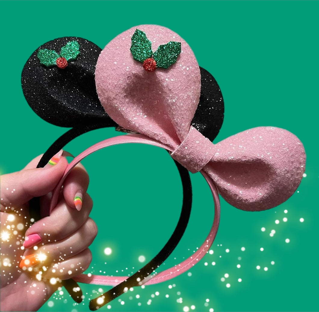 Mouse Holly Christmas Headband❤️